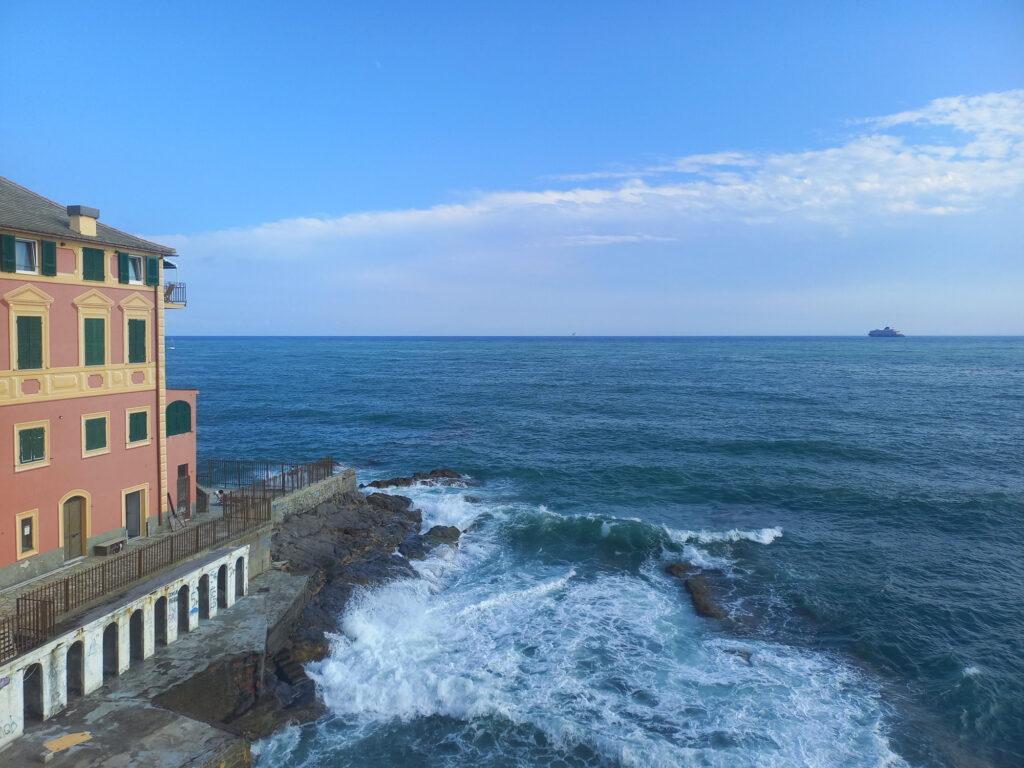 Genua - výhľad na Ligúrske more