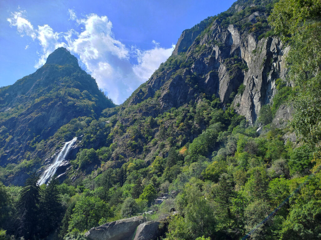 Pissevache waterfall in Rhône Valley Valais Switzerland